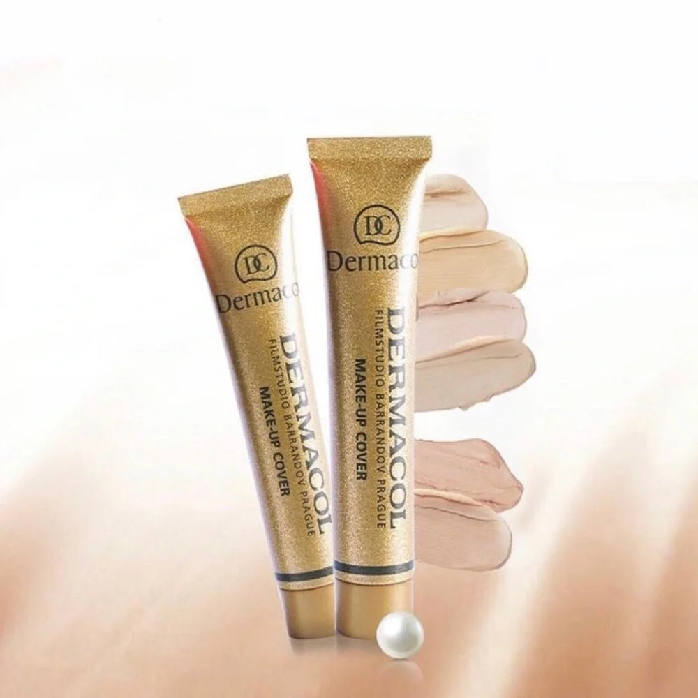 2 x Dermacol Original Foundation Concealer Full Coverage Waterproof 1oz 30g